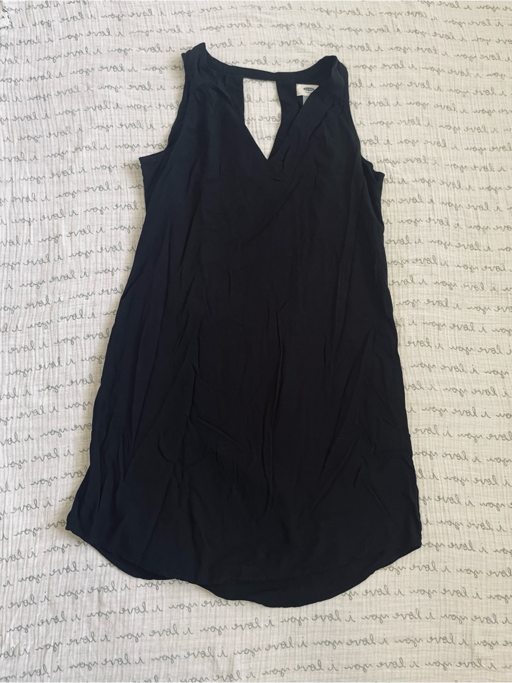 Old Navy Black V-Neck Tank Dress